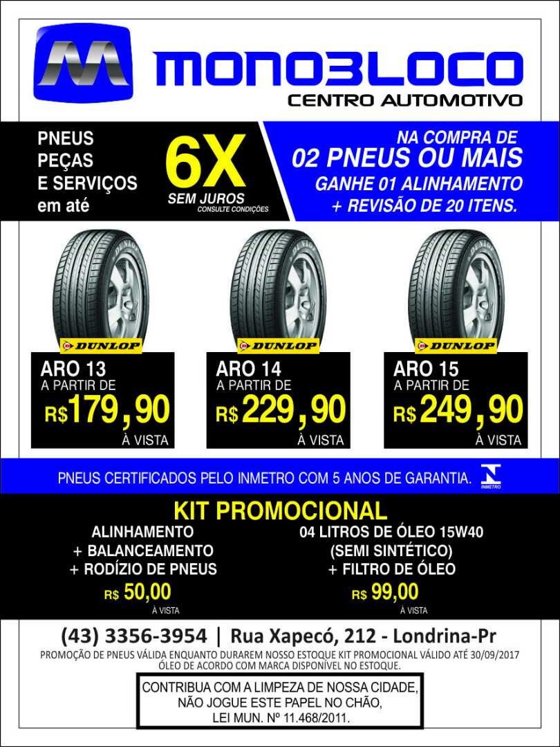 Promoção Monobloco